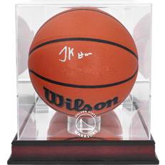Fanatics Jonathan Kuminga Golden State Warriors Autographed Wilson Replica Basketball with Mahogany Team Logo Display Case
