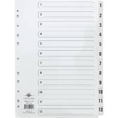 Concord Classic Index 1-12 Mylar-reinforced Punched 4 Holes 150gsm A4