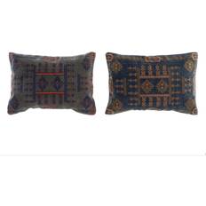 Dkd Home Decor Arabic Geometric Cushion Cover Orange, Blue (50x35cm)