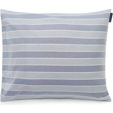 Lexington Striped Lyocell Pillow Case White, Blue, Grey (60x50cm)