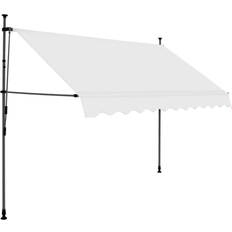 Orange Awnings vidaXL Manual Retractable Awning with LED 300x120cm
