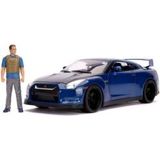 Jada Fast and Furious Nissan GT-R R35 Light-Up 1:18 Scale Die-Cast Metal Vehicle with Brian Figure