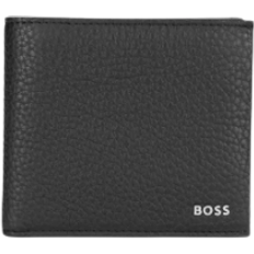Hugo Boss Note Compartments Wallets Hugo Boss Silver Polished Logo Wallet