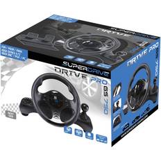 Wireless - Xbox One Wheel & Pedal Sets Subsonic GS750 Superdrive Drive Pro Steering Wheel and Pedals (PS4/PC/Xbox One/Series X) - Black