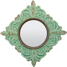 Stonebriar Collection Diamond Wall Mirror, Green Wall Mirror