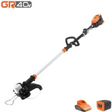 Yard Force 40V 33cm Cordless Grass Trimmer with Battery and Charger Orange
