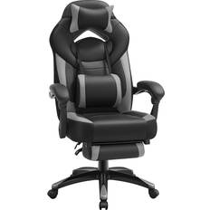 Songmics Adjustable Headrest Gaming Chair - Black/Grey