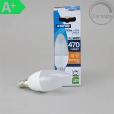 Status 5.5W Candle Pearl LED Bulb, Dimmable SES