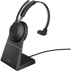 On-Ear Headphones Jabra Evolve2 65, Link 390a UC Mono Desk Stand