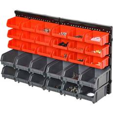 Tool Boards Durhand 30 Piece Tool On-Wall Storage Board, red