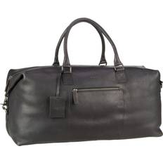 Black - Leather Weekend Bags Burkely Antique Avery Weekender-Black