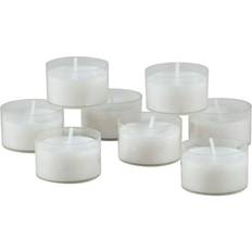 Stonebriar Collection Unscented Long Burning Clear Cup Tealight (96-Pack) White Candle