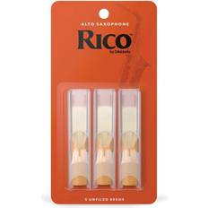 Mouthpieces for Wind Instruments Rico Alto Sax Reeds, Strength 1.5, 3-pack