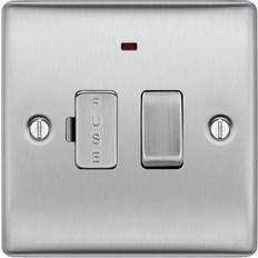 BG Electrical Enclosures BG Brushed Steel Switched Fused Connection Unit 13a