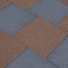 vidaXL Fall Protection Tiles 6 pcs Rubber 50x50x3 cm