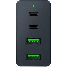 Razer USB-C 130W GaN Charger Featuring two USB-C and two USB-A ports Compact power Compact form factor Charge up to 4 devices