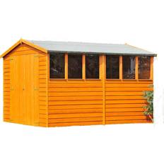 Wood Sheds Shire Overlap DD Garden Shed 10'x6' (Building Area )