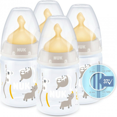 Baby Bottle Accessories Nuk First Choice Temperature Controlled Latex Bottles 150ml 4pk
