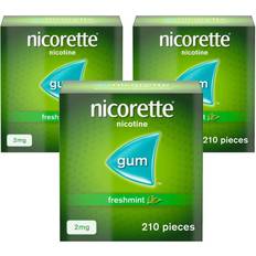 Nicorette Medicines Nicorette Freshmint 2mg Nicotine Gum 210 Pieces