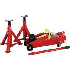 Carpoint Tire Tools Carpoint Trolley Jack and 2 Axle Stand Set 2000