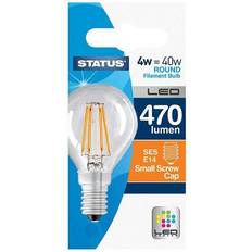 Status 4W Round LED Filament Bulb SES