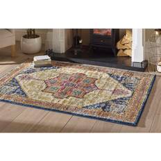 Origins Granada Traditional Persian Floral Brown, White, Yellow, Red, Blue