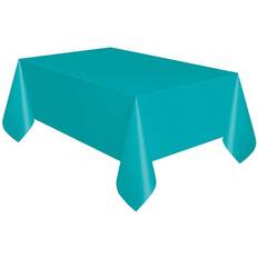 Unique Party Rectangular Plastic Tablecover Caribbean Teal plastic colours oblong table 22 tablecloth tableware cover catering 54x108