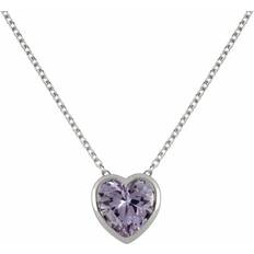 Amethyst Necklaces Radley Heart Necklace - Silver/Amethyst