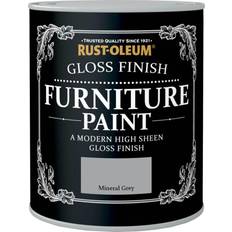 Rust-Oleum Gloss Paint Mineral 750Ml Wood Paint Grey 0.75L