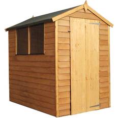 Wood Sheds Mercia Garden Products 6 X 4 Ft Overlap Apex Shed (Building Area )