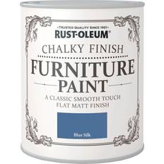 Rust-Oleum Blue - Indoor Use - Wood Paints Rust-Oleum Chalky Paint Blue Silk 750Ml Wood Paint Blue 0.75L