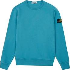 Turquoise Sweatshirts Children's Clothing Stone Island KIDS Logo-patch Sweatshirt