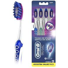Oral-B Toothbrushes, Toothpastes & Mouthwashes Oral-B 3D White Luxe Pro-Flex Manual Soft Toothbrush, 4 Count