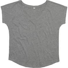 Mantis Womens/Ladies Loose Fit V Neck T-Shirt (White)