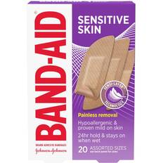 Band-Aid Brand Hypoallergenic Adhesive Bandages for Sensitive Skin 20-pack