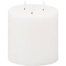 White LED Candles Hill Interiors Luxe Collection Natural Glow 6x6 LED Candle