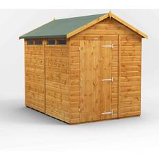 Shed 8 x 6 shiplap power 8x6 Apex Security Shed (Building Area )