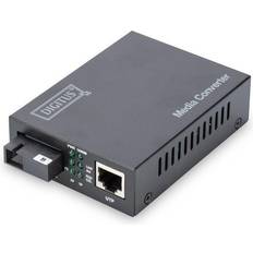 Digitus DN-82123 1000Mbit/s 1550nm Single-mode Black network media converter