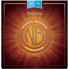 D'Addario Mandolin Strings NBM1038 Nickel Bronze Light 10-38 Loop End