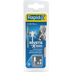 Rapid Pliers Rapid Steel Rivets 4.8 10mm Blister of 50 Peeling Plier