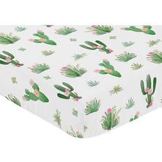 Sweet Jojo Designs Cactus Floral Crib Sheet 28x52"
