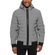 DKNY Quilted Hooded Bomber Jacket