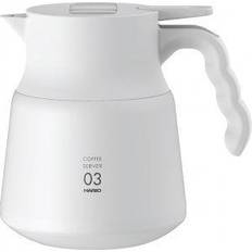 White Coffee Pots Hario V60-03 Insulated Coffee Pot