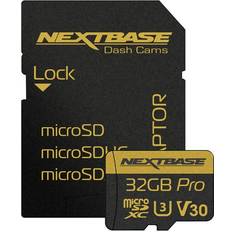 32 GB - microSDXC Memory Cards & USB Flash Drives Nextbase Pro microSDXC Class 10 U3 V30 100/60 MB/s 32GB +SD Adapter