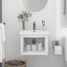 vidaXL Wall-mounted Bathroom Washbasin Frame
