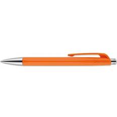 Caran d’Ache Ballpoint Pens Caran d’Ache Caran Dache Ballpoint Pen, Orange, with SwissRide Blue Medium Cartridge