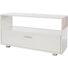 Silver/Chrome TV Benches Core Products Flatscreen TV Bench 90x50cm