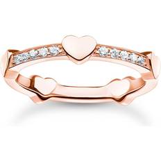 Thomas Sabo Ring pavé with hearts rose TR2391-416-14-48