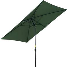 Green Parasols & Accessories OutSunny 2 3m Garden Parasol Rectangular Market Umbrella