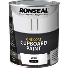Ronseal White - Wood Paints Ronseal One Coat Cupboard Paint Wood Paint White 0.75L